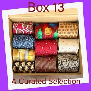 Box 13 Patterned Men's Ties - Multi-Color
